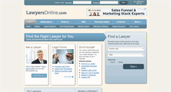Desktop Screenshot of lawyersonline.com